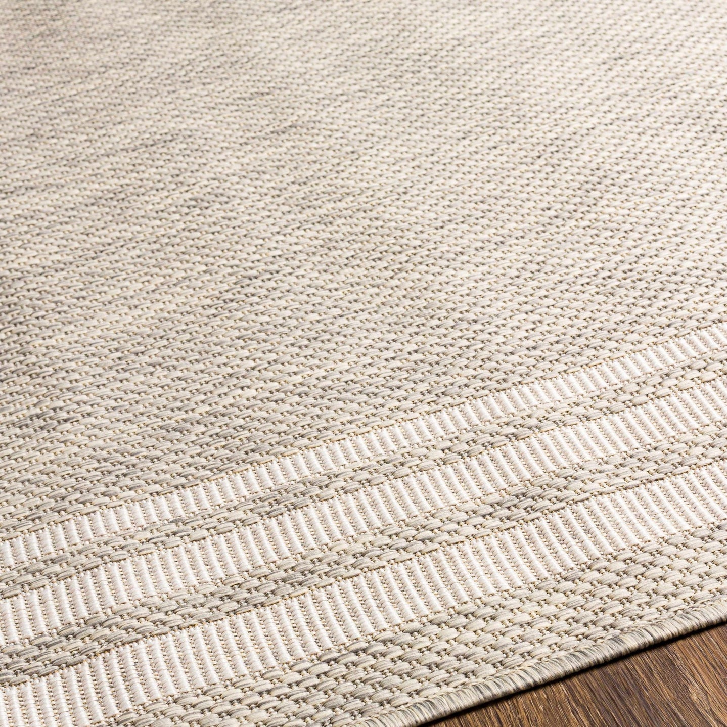 Solid Beige and Ivory Indoor and Outdoor Multi size Area Rug - The Rug Decor
