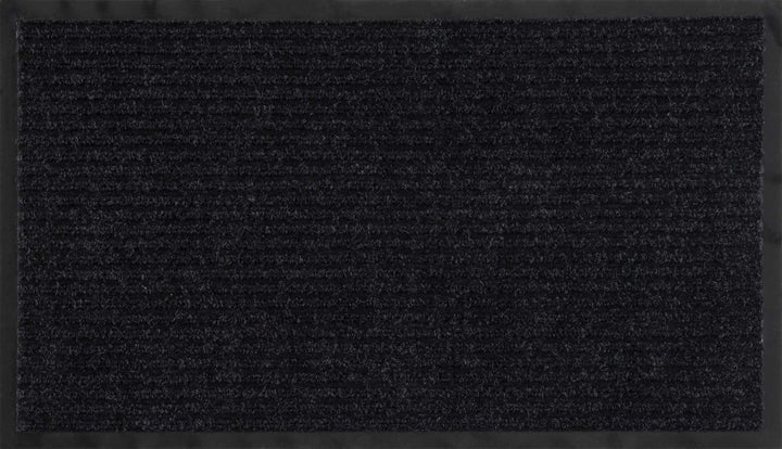 Solid Black Outdoor Door Mat - The Rug Decor