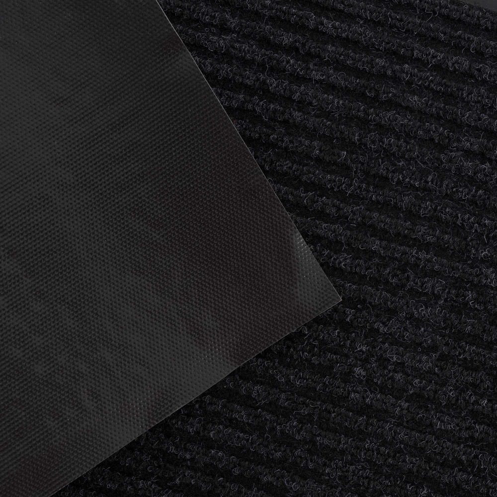 Solid Black Outdoor Door Mat - The Rug Decor
