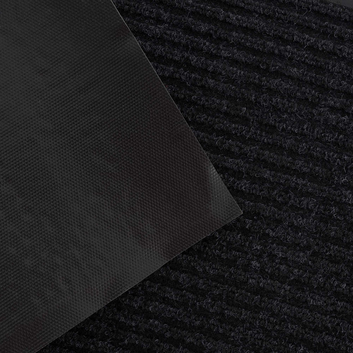 Solid Black Outdoor Door Mat - The Rug Decor