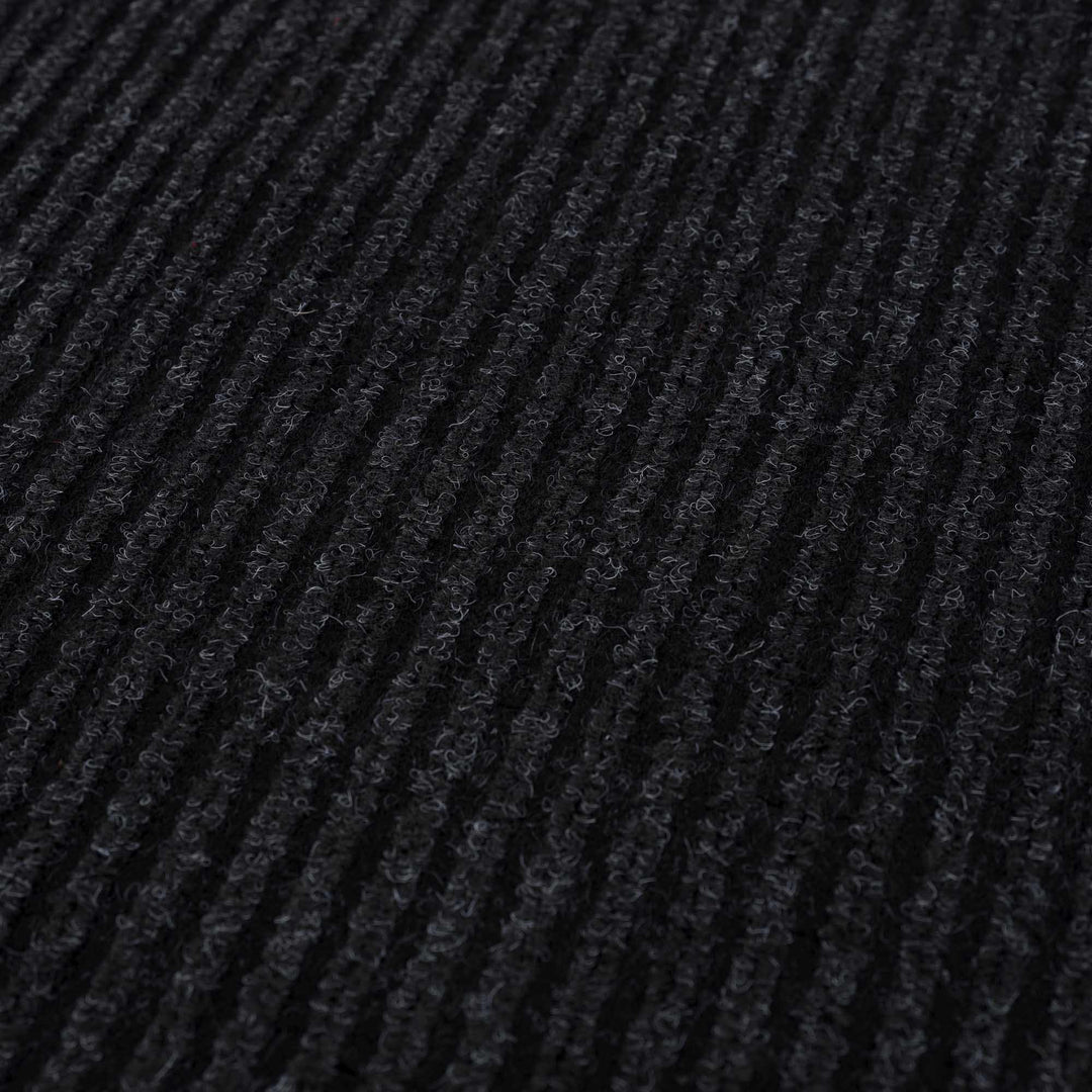 Solid Black Outdoor Door Mat - The Rug Decor