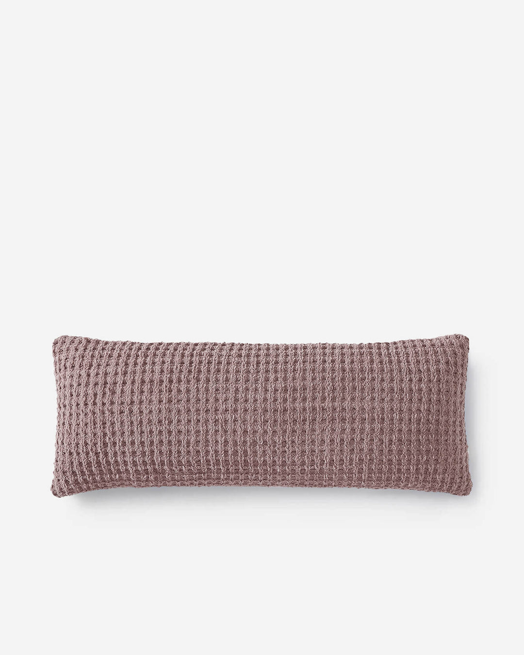 Solid Multi Color Crocheted Snug Waffle Lumbar Pillow - The Rug Decor