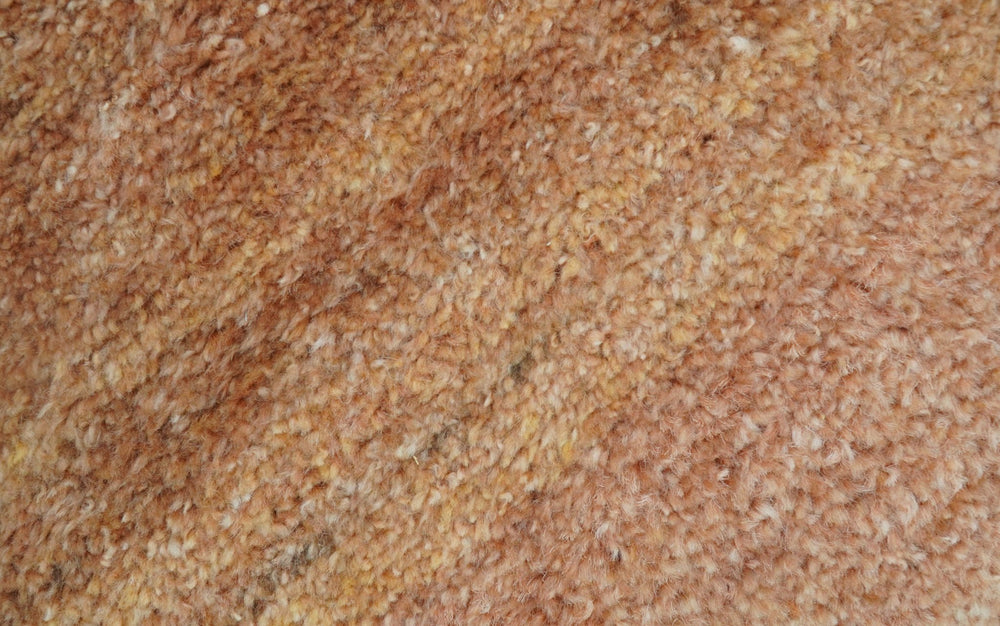 Solid Rust Hand knotted Contemporary Custom Made wool Area Rug - The Rug Decor