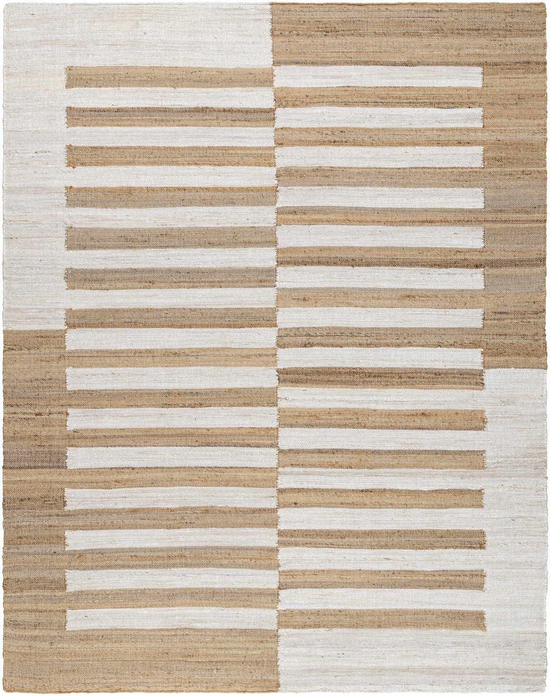 Soren Contemporary Stripes Beige And Ivory Area Rug - The Rug Decor