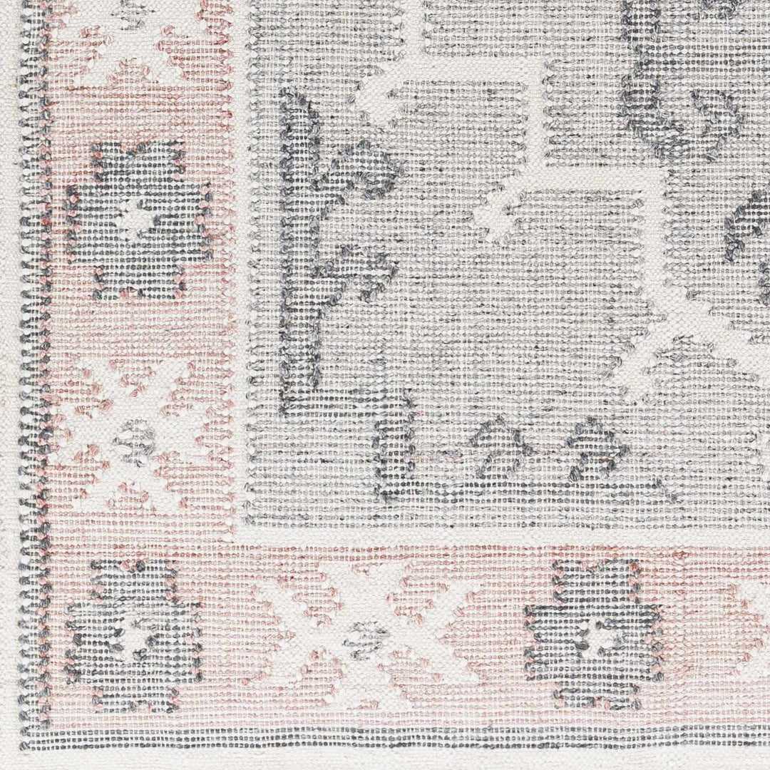 Sosa Traditional Tribal Gray And Peach Area Rug - The Rug Decor
