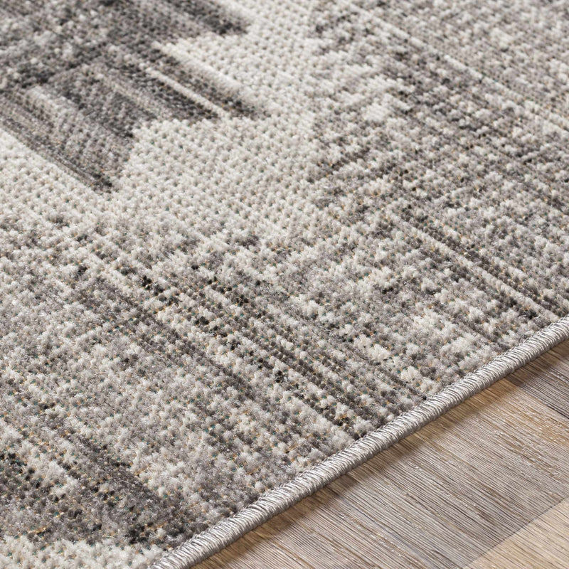 Southwestern Design Ivory and Charcoal Design area rug - The Rug Decor