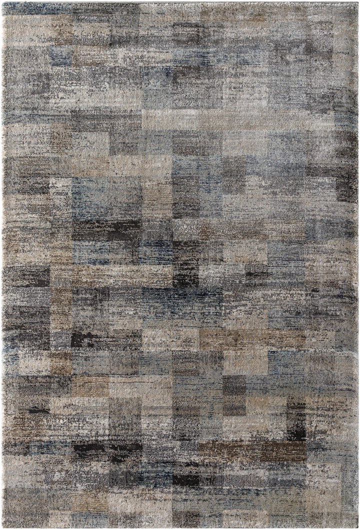Southwestern Style Gray Machine Woven Area Rug - The Rug Decor