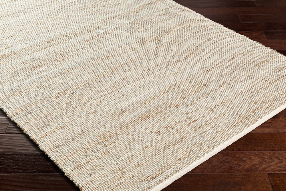 Southwestern Style Hand Woven Beige & Green Jute Rug - The Rug Decor