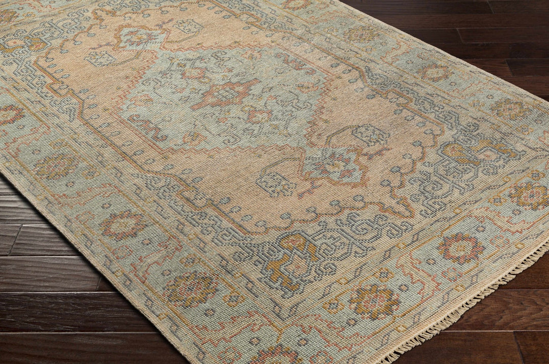 Soyung Hand Knotted Traditional Beige And Gray Rug - The Rug Decor