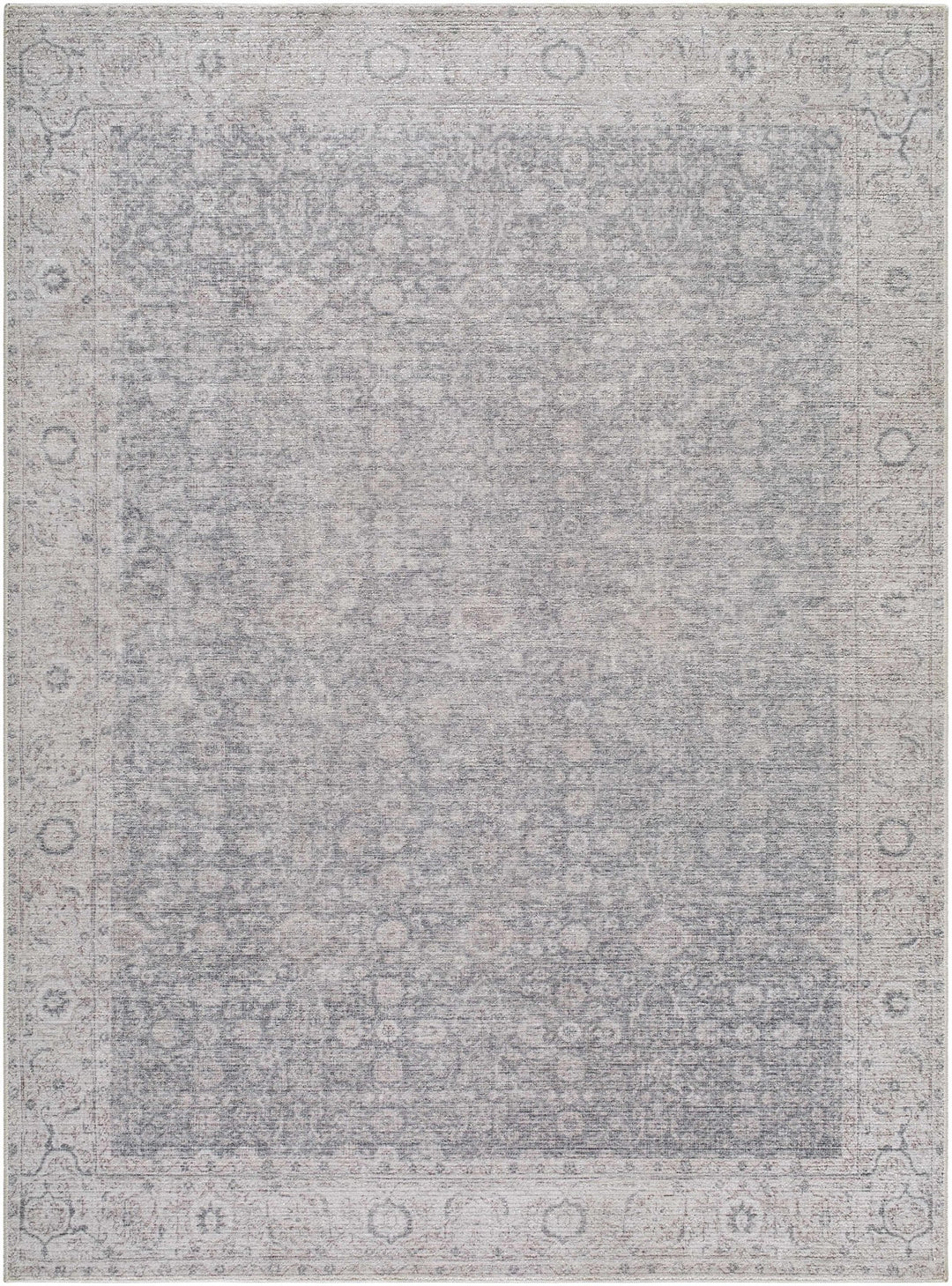 Spokane Traditional Gray And Ivory Area Rug - The Rug Decor