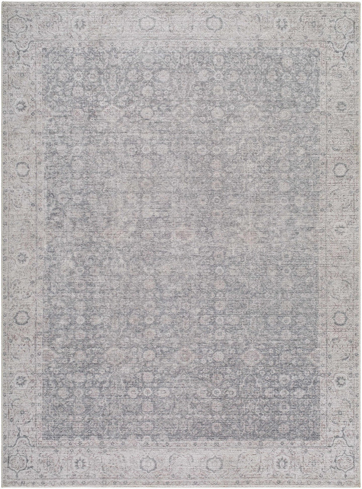 Spokane Traditional Gray And Ivory Area Rug - The Rug Decor