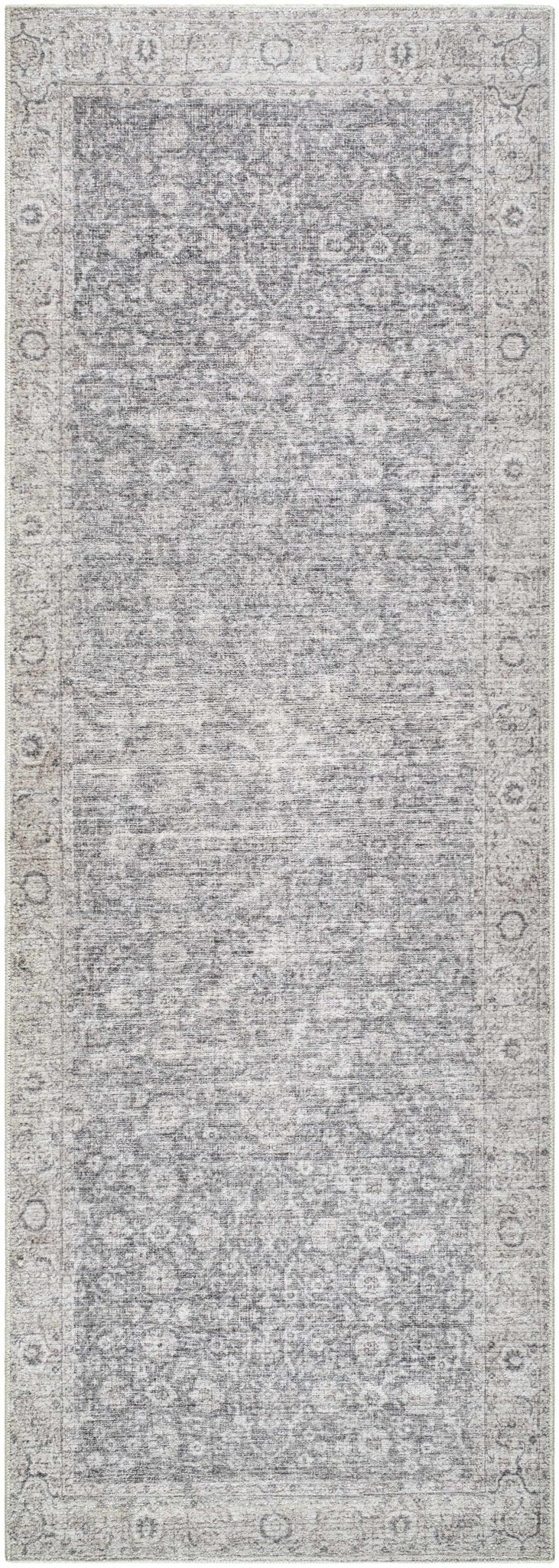 Spokane Traditional Gray And Ivory Area Rug - The Rug Decor