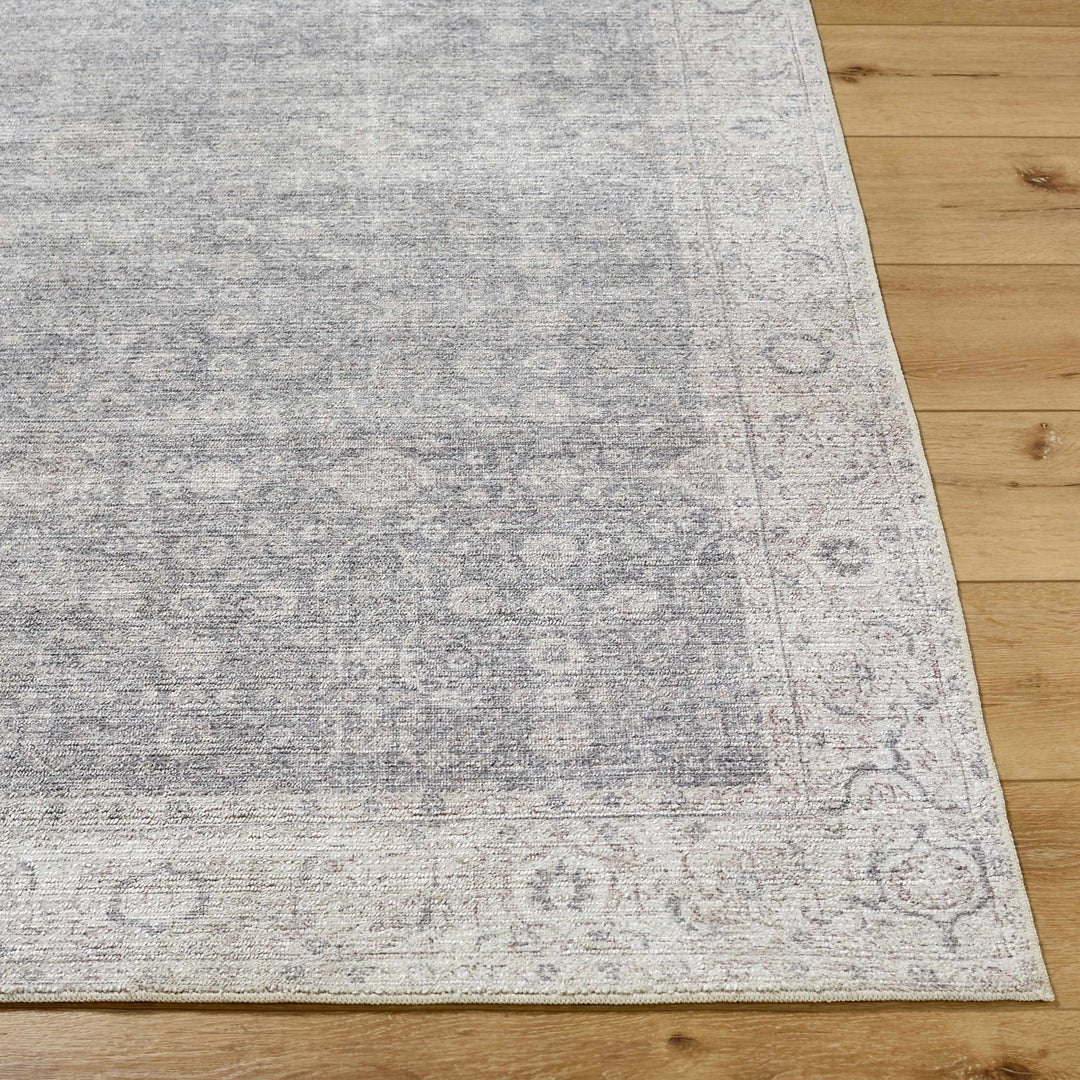 Spokane Traditional Gray And Ivory Area Rug - The Rug Decor