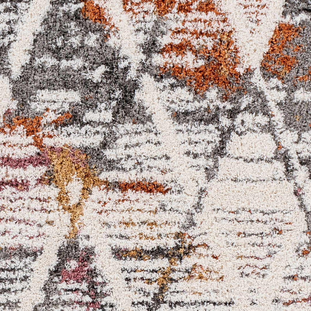 Atish Bohemian Style Ivory And Gray Area Rug