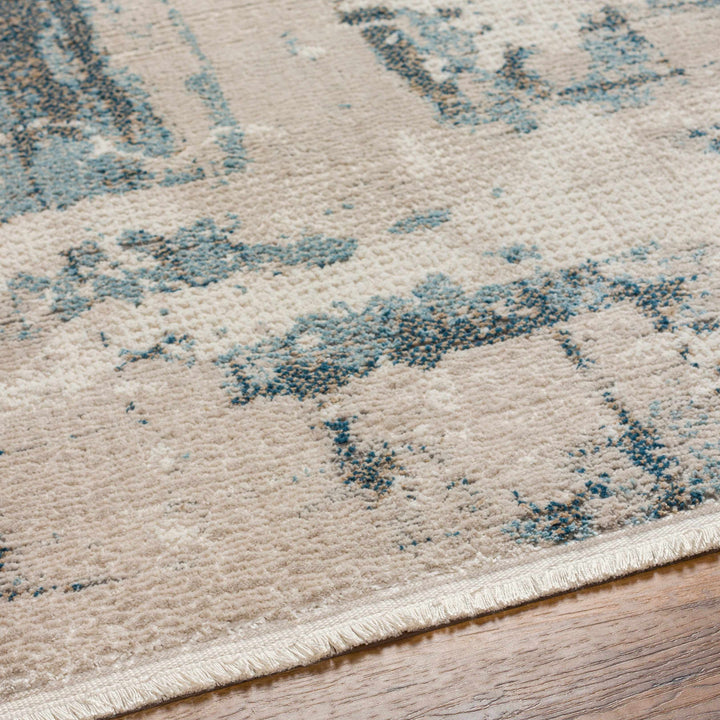 Itsuo Contemporary Abstract Beige And Gray Area Rug