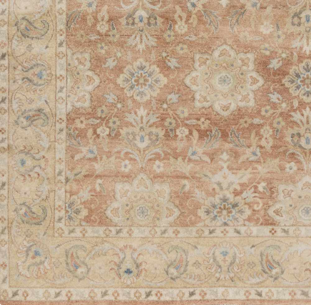 Springerville Traditional Floral Design Beige And Rust Area Rug - The Rug Decor