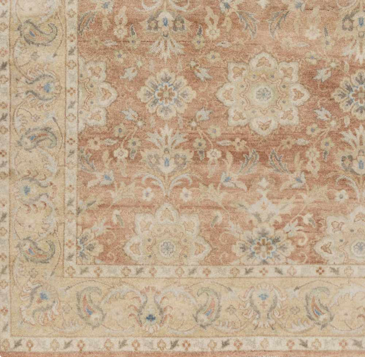 Springerville Traditional Floral Design Beige And Rust Area Rug - The Rug Decor