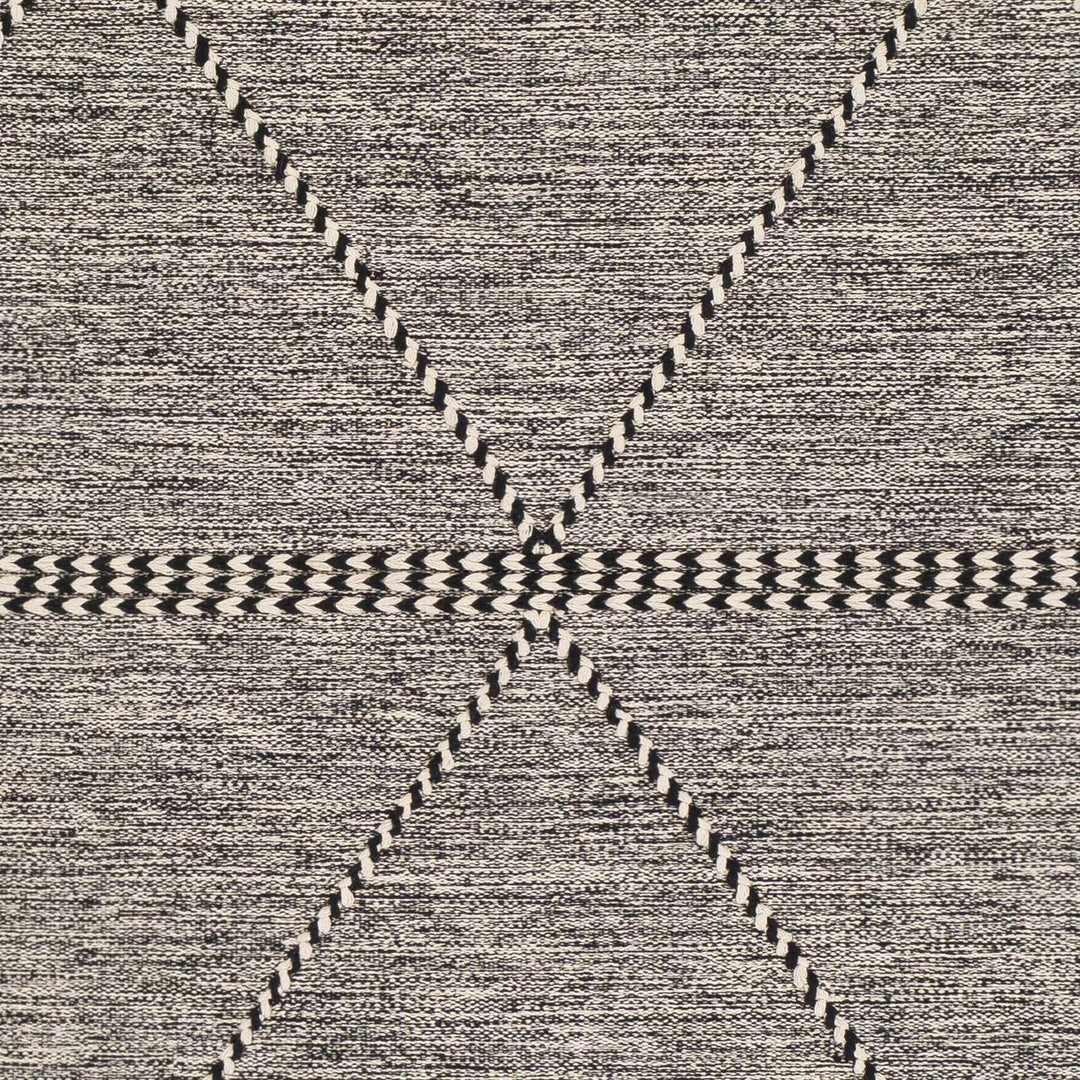 Spottswood Black And Ivory Modern Style Hand Woven Area Rug