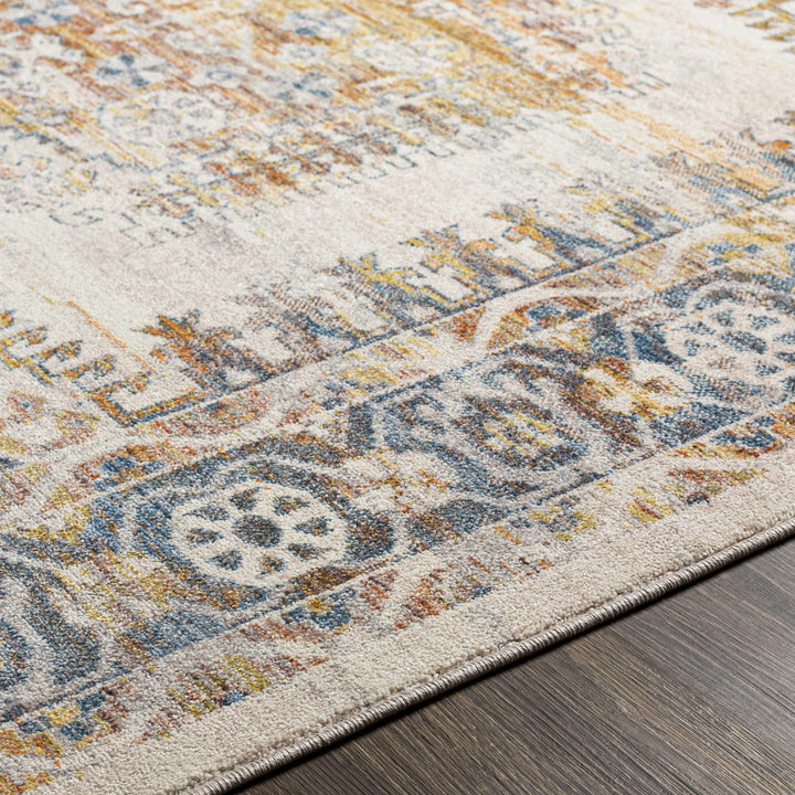 Espy Traditional Beige And Blue Area Rug
