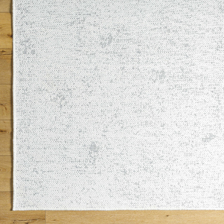 Isako Modern Solid Design White Washable Area Rug