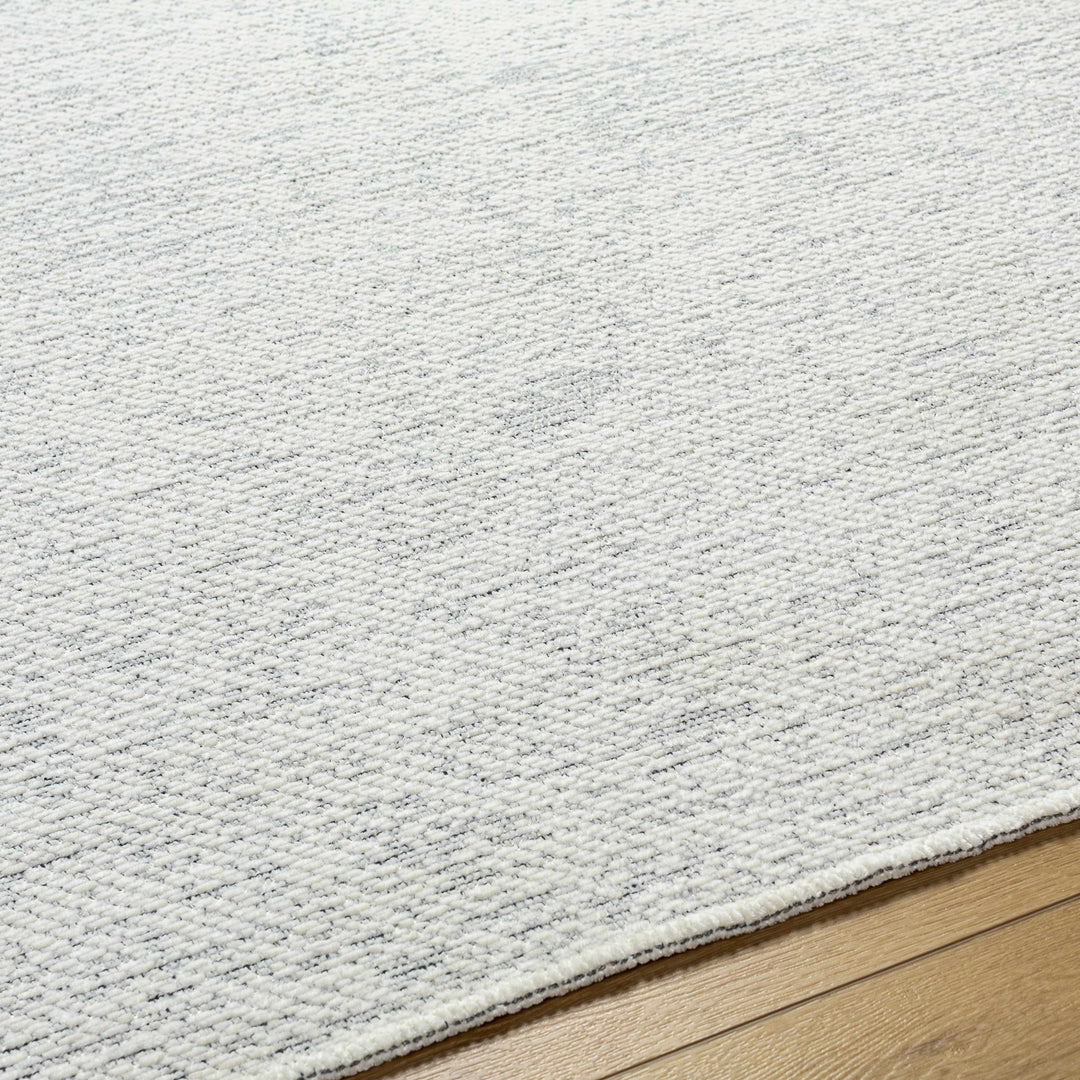 Isako Modern Solid Design White Washable Area Rug