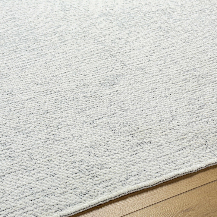 Isako Modern Solid Design White Washable Area Rug