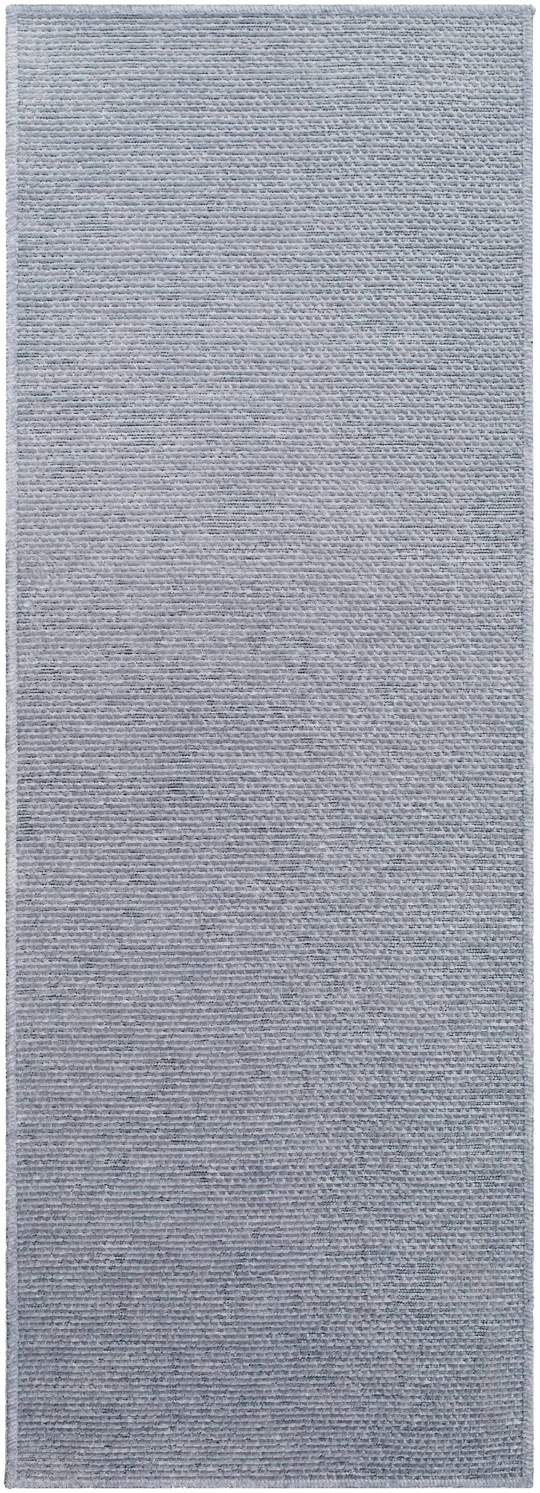 Isako Blue & Gray Modern Solid Design Washable Rug