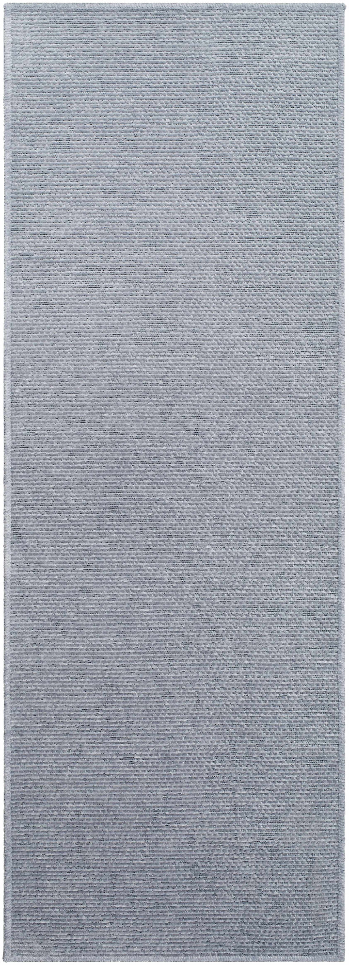 Isako Blue & Gray Modern Solid Design Washable Rug