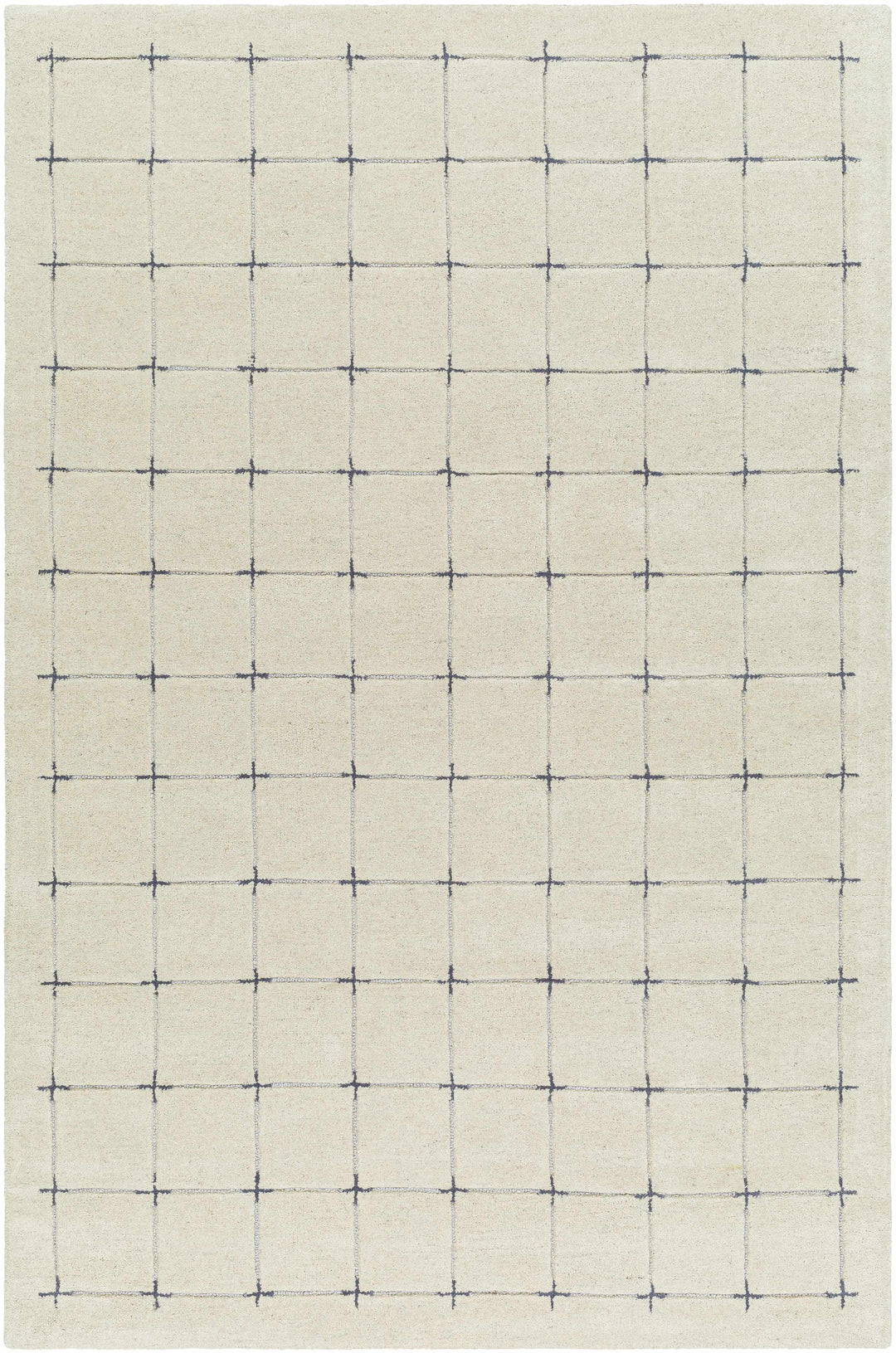 Sanvi Beige And Charcoal Contemporary Style Hand Tufted Area Rug