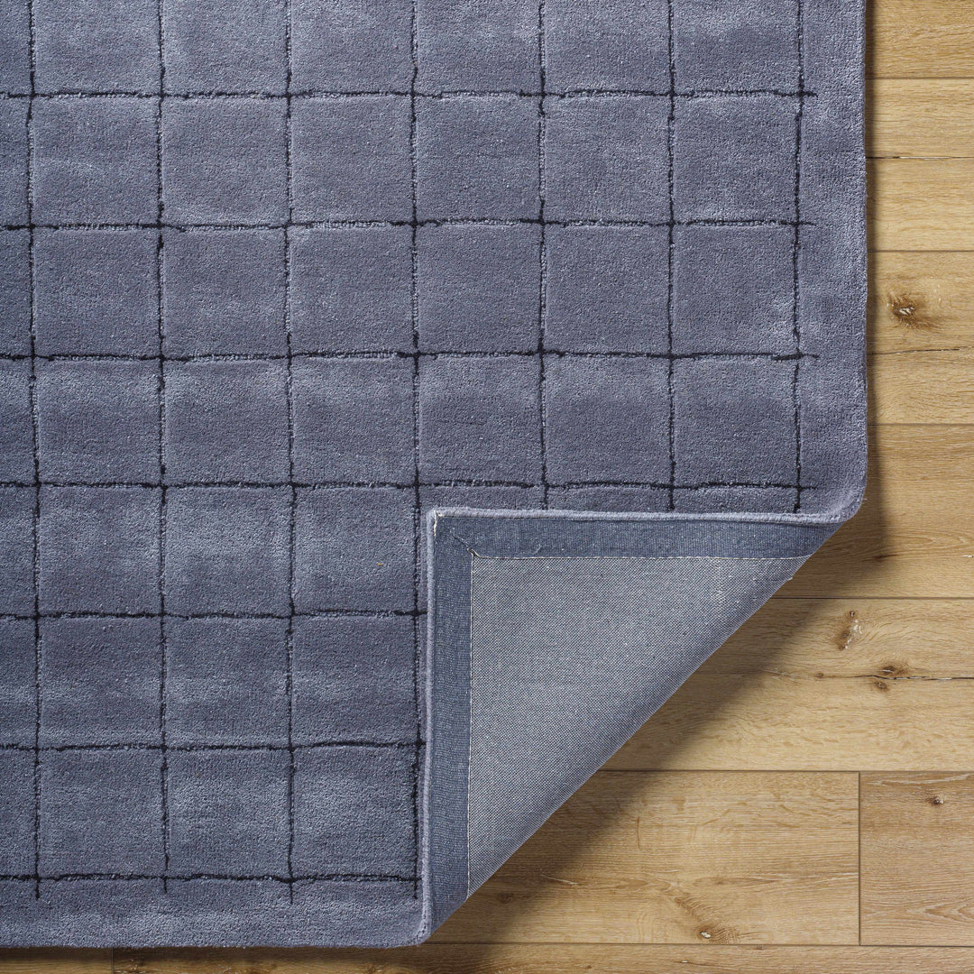 Sanvi Modern Geometrical Charcoal Hand Tufted Area Rug