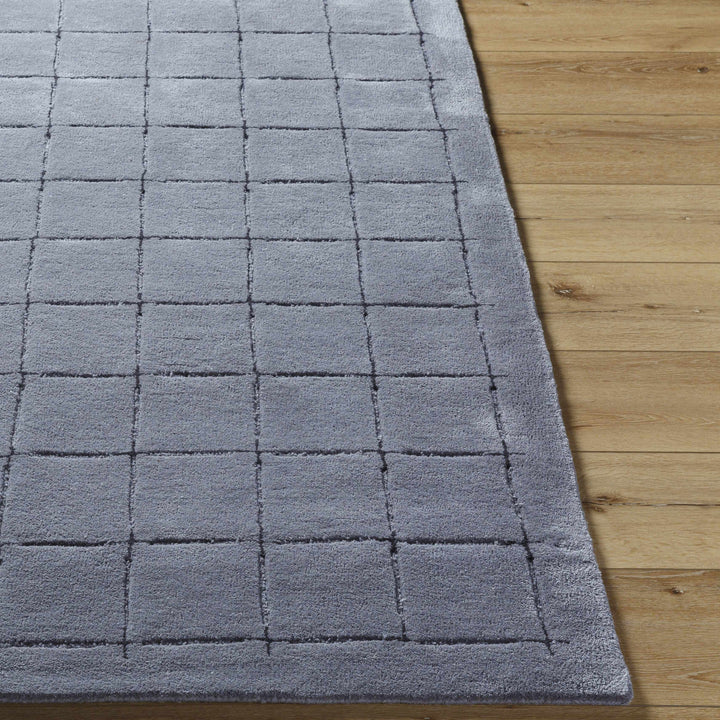 Sanvi Modern Geometrical Charcoal Hand Tufted Area Rug