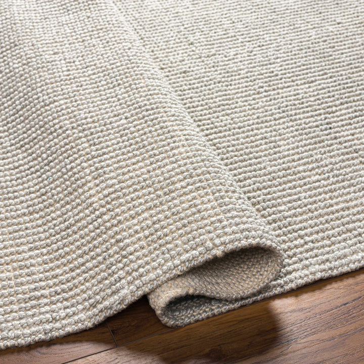 Blaga Modern Solid Design Gray Hand Woven Area Rug