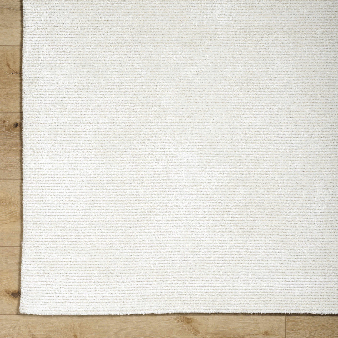Nazih Contemporary Style White Hand Tufted Rug
