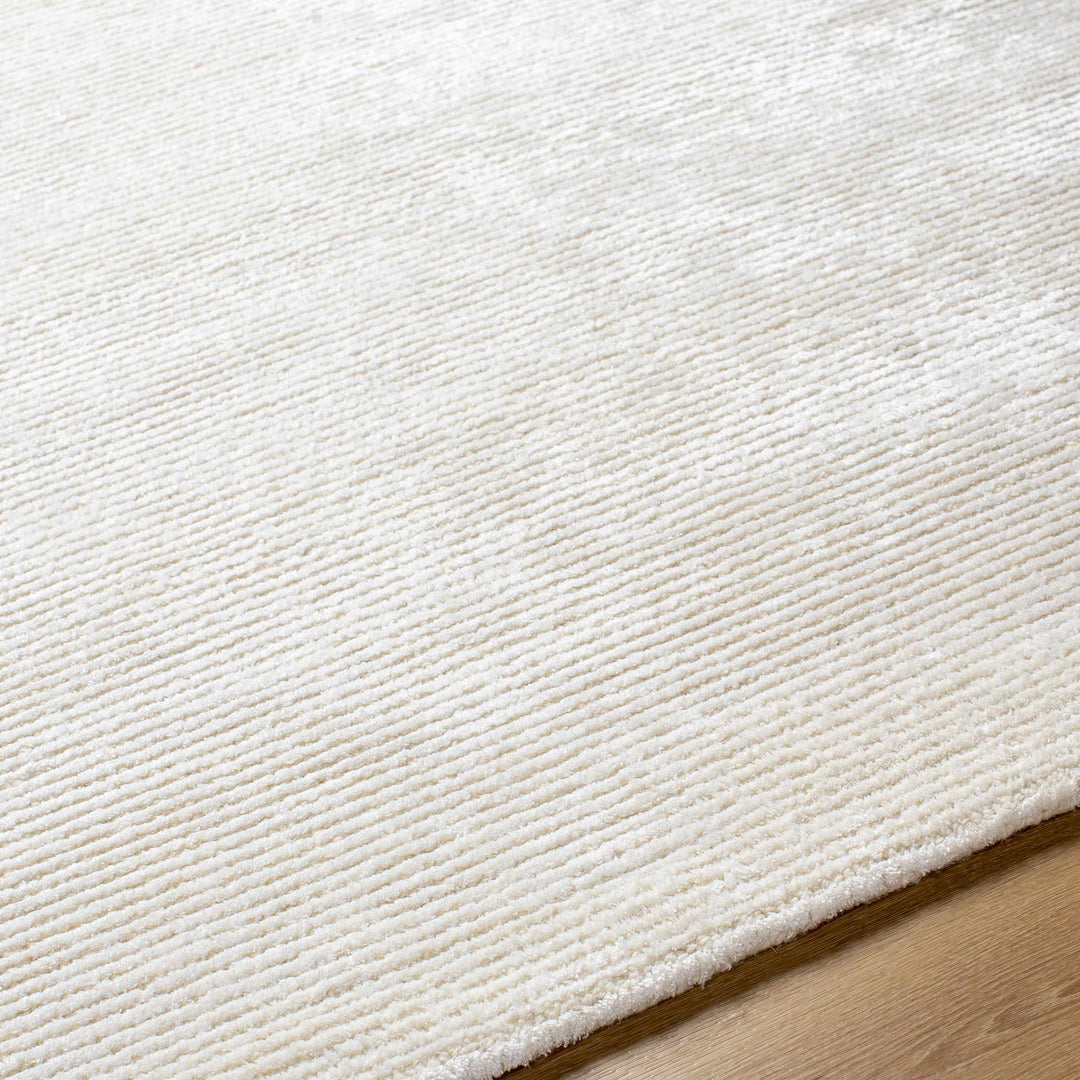 Nazih Contemporary Style White Hand Tufted Rug