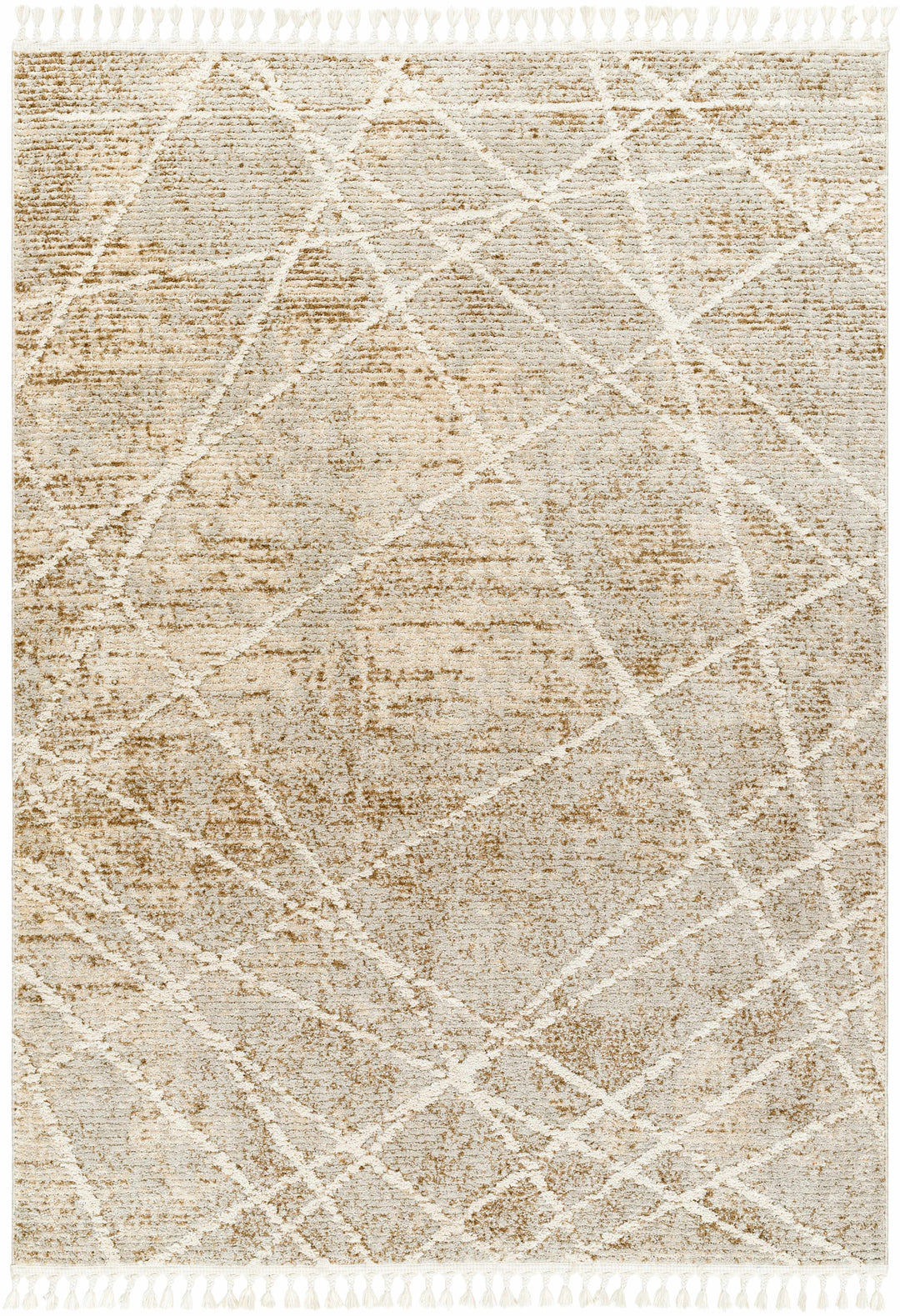 Hosea Contemporary Abstract Beige And Brown Area Rug