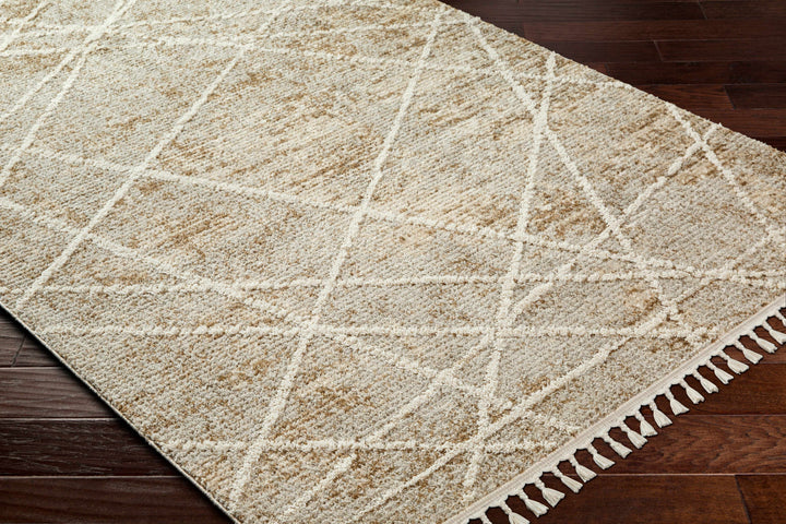 Hosea Contemporary Abstract Beige And Brown Area Rug