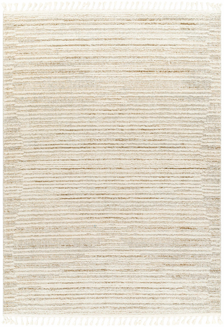 Levy Contemporary Style Beige And Brown Area Rug