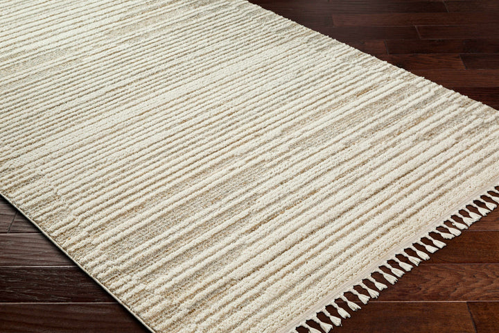Levy Contemporary Style Beige And Brown Area Rug
