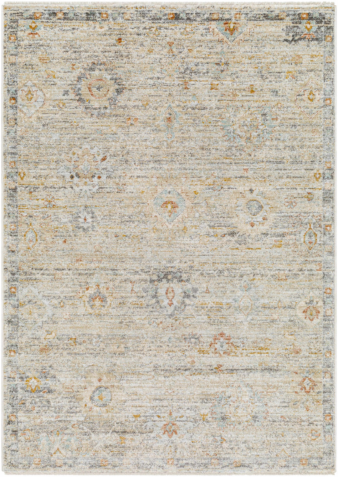 Ayane Traditional Oushak Beige And Gray Rug