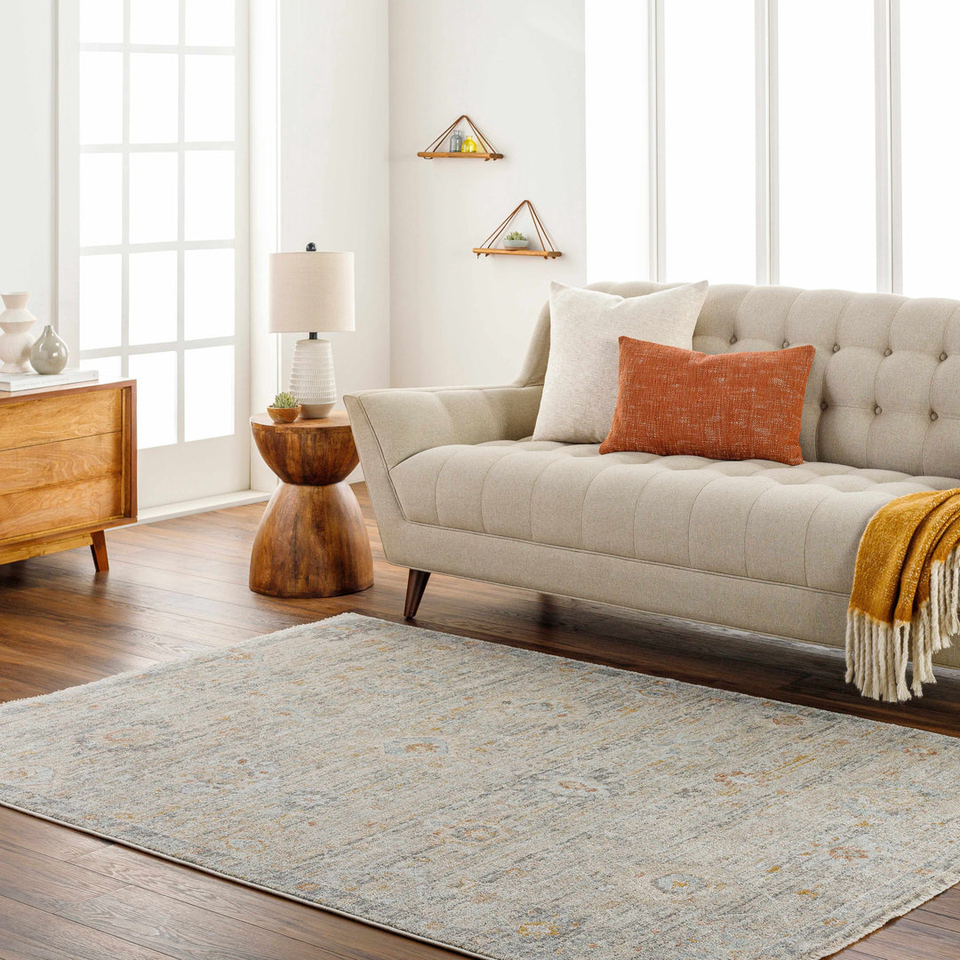 Ayane Traditional Oushak Beige And Gray Rug