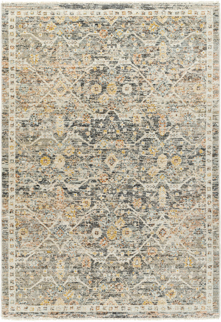 Issay Traditional Style Beige And Gray Rug