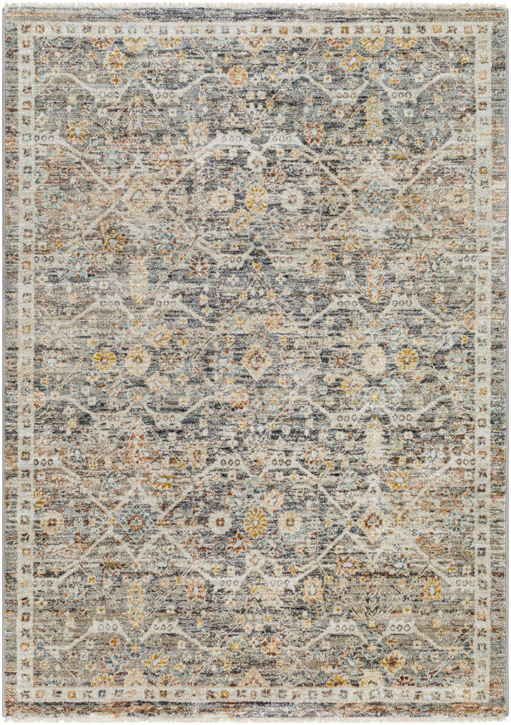 Issay Traditional Style Beige And Gray Rug