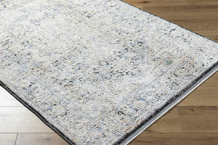 Charo Traditional Medallion Design Beige And Gray Rug