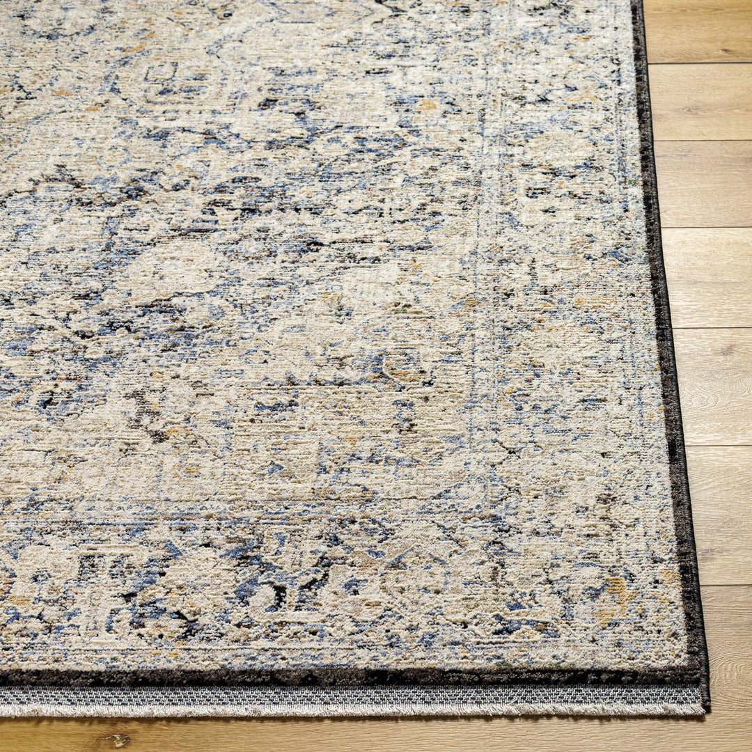 Charo Traditional Medallion Design Beige And Gray Rug