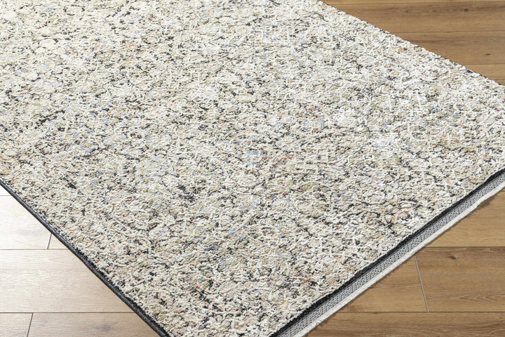 Haran Traditional Style Ivory And Blue Area Rug