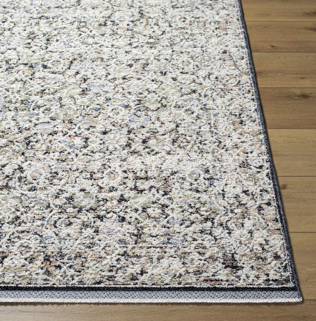 Haran Traditional Style Ivory And Blue Area Rug