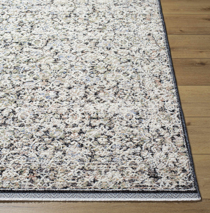 Haran Traditional Style Ivory And Blue Area Rug