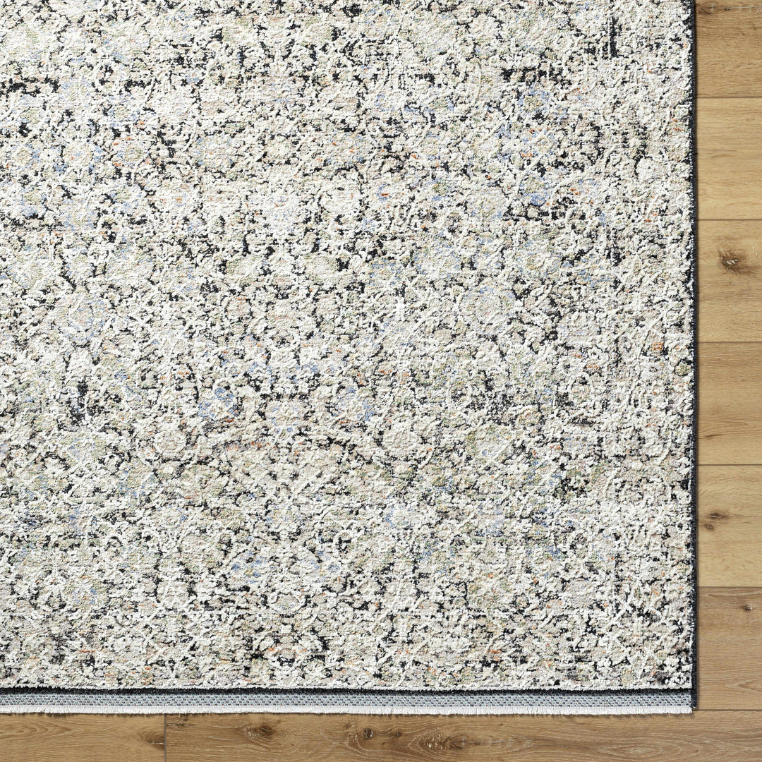 Haran Traditional Style Ivory And Blue Area Rug
