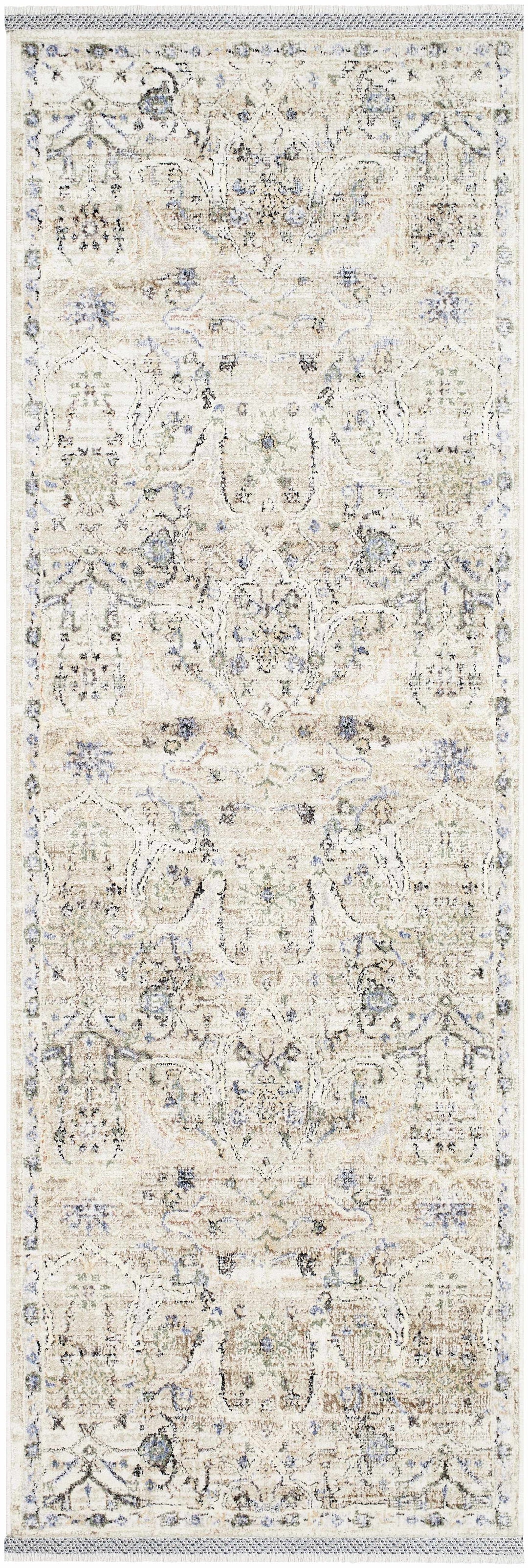 Margo Traditional Style Beige And Blue Area Rug