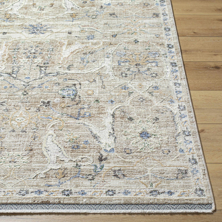 Margo Traditional Style Beige And Blue Area Rug